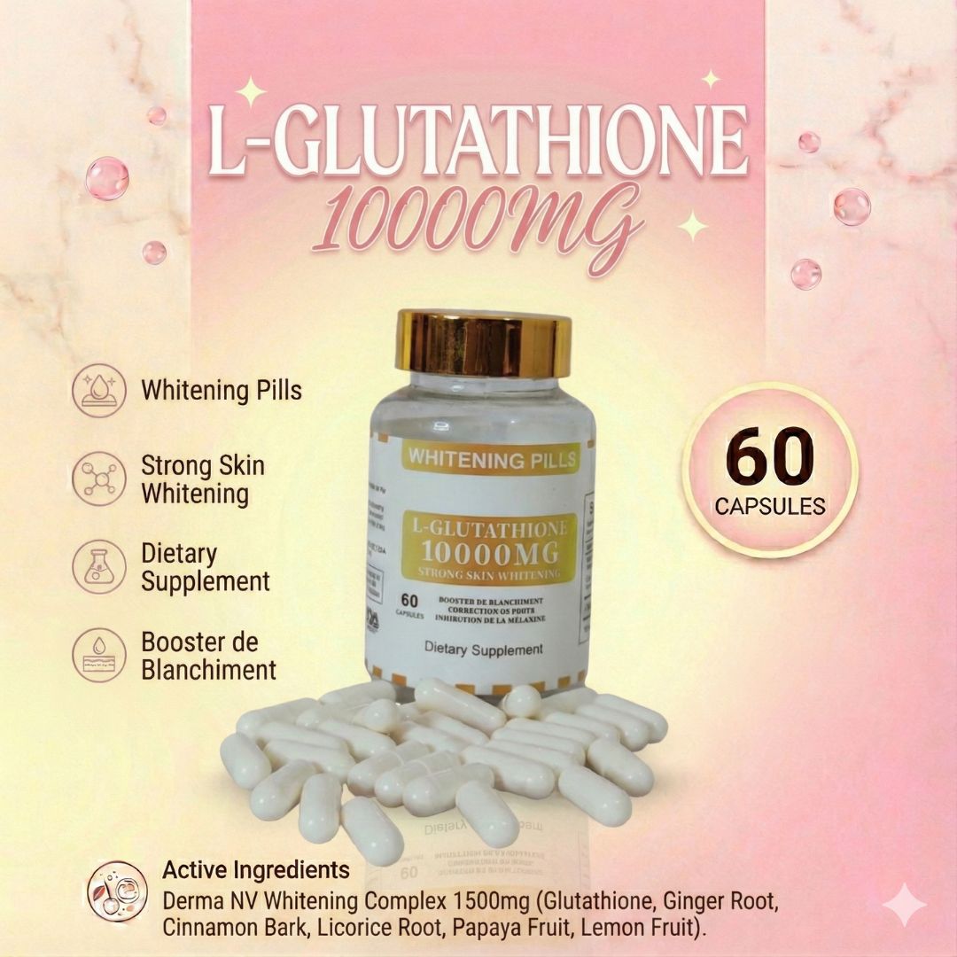 11 L glutathione 10000 mg strong skin whitening capsule 60 CAPSULE IN 1 BOX MADE IN China - Image 1